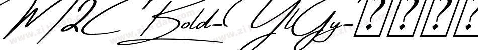 M2CBold-YlGy字体转换