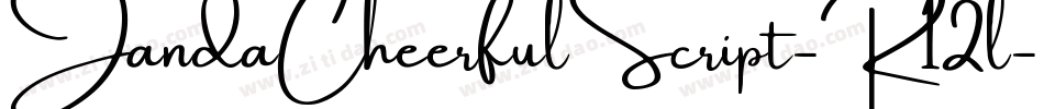 JandaCheerfulScript-R12l字体转换