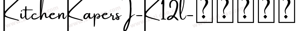 KitchenKapersI-K12l字体转换