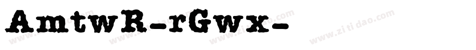 AmtwR-rGwx字体转换