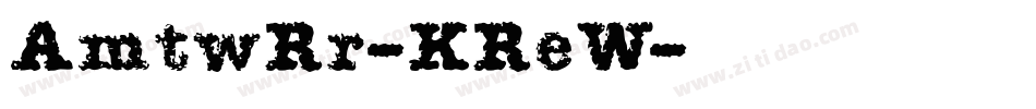 AmtwRr-KReW字体转换