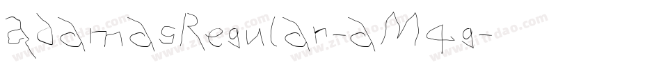 AdamasRegular-aM4g字体转换