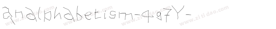 Analphabetism-4g7Y字体转换