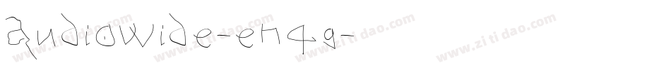 Audiowide-en4g字体转换
