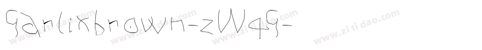 Garlixbrown-zW4G字体转换
