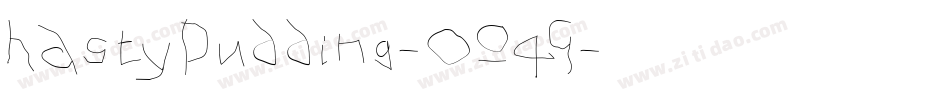 HastyPudding-0O4G字体转换