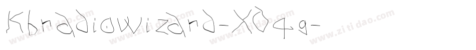 Kbradiowizard-XD4g字体转换 Kbradiowizard-XD4g字体转换