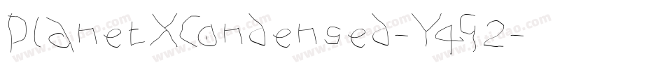 PlanetXCondensed-Y4G2字体转换