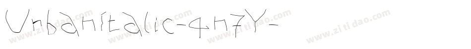 UrbanItalic-4n7Y字体转换