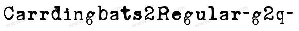 Carrdingbats2Regular-g2q字体转换