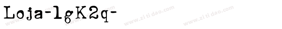 Loja-lgK2q字体转换