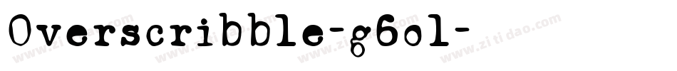 Overscribble-g6o1字体转换