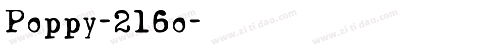 Poppy-2l6o字体转换