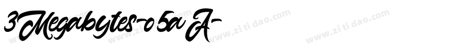 3Megabytes-o5aA字体转换