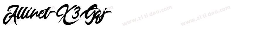 Allinet-X3Gqj字体转换