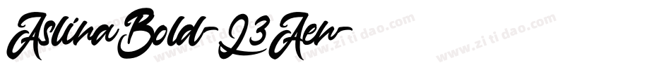 AslinaBold-L3Aen字体转换