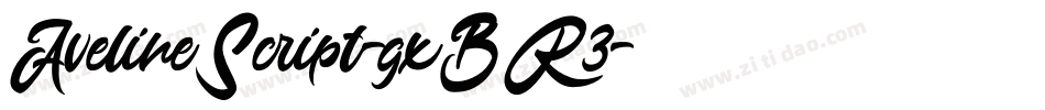 AvelineScript-gxBR3字体转换