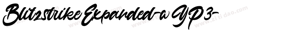 BlitzstrikeExpanded-wYP3字体转换