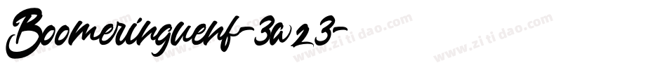 Boomeringuenf-3wz3字体转换