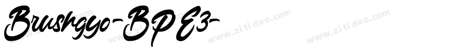Brushgyo-BPE3字体转换