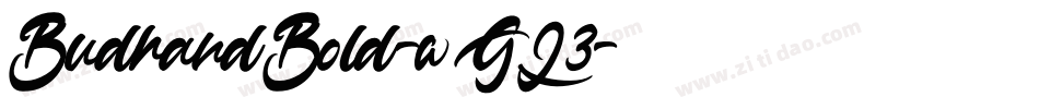 BudhandBold-wGL3字体转换