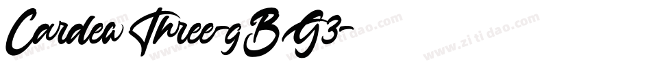 CardewThree-gBG3字体转换