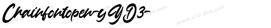 Chainfontopen-yYD3字体转换