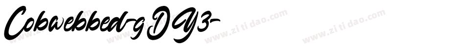Cobwebbed-gDY3字体转换