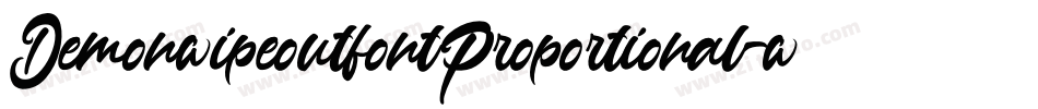DemonwipeoutfontProportional-woZ3字体转换