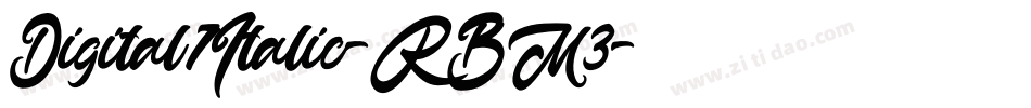 Digital7Italic-RBM3字体转换