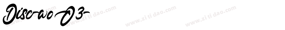 Disc-woO3字体转换