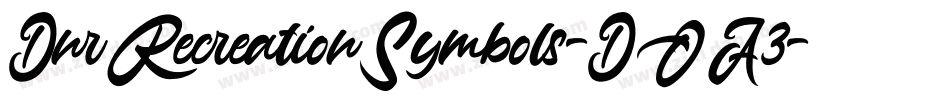 DnrRecreationSymbols-DOA3字体转换