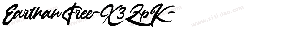EarthanFree-X3ZpK字体转换