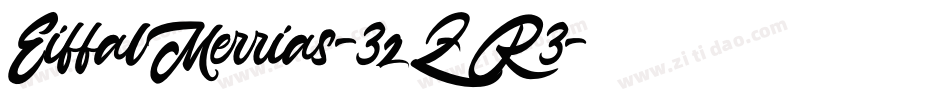 EiffalMerrias-3zZR3字体转换