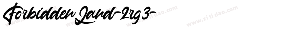 ForbiddenLand-2rg3字体转换