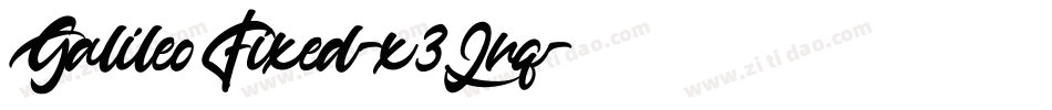 GalileoFixed-x3Lnq字体转换
