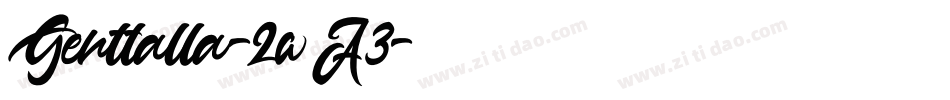 Genttalla-2wA3字体转换