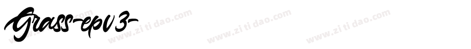 Grass-epv3字体转换