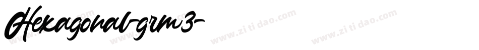 Hexagonal-grm3字体转换