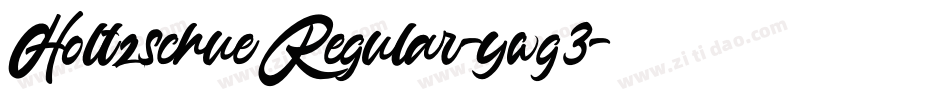 HoltzschueRegular-ywg3字体转换
