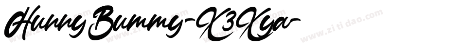 HunnyBummy-X3Xya字体转换