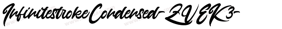 InfinitestrokeCondensed-ZVEK3字体转换