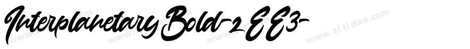 InterplanetaryBold-zEE3字体转换