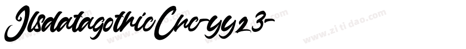 JlsdatagothicCnc-yyz3字体转换
