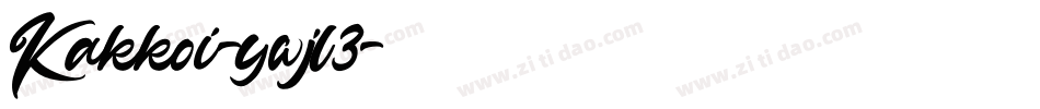 Kakkoi-ywjl3字体转换