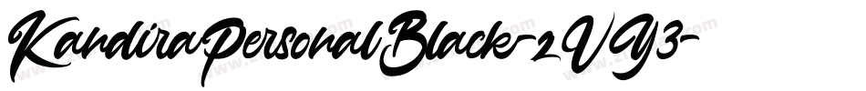 KandiraPersonalBlack-zVY3字体转换