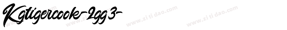 Kgtigercook-2gg3字体转换