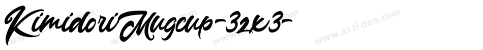 KimidoriMugcup-3zx3字体转换