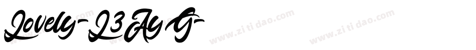 Lovely-L3AyG字体转换