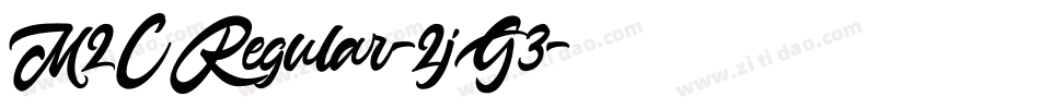 M2CRegular-2jG3字体转换